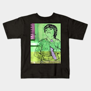 Green Girl Attitude Kids T-Shirt